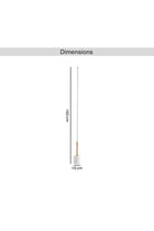 Siera Floor Lamp with Marble Base - Brass