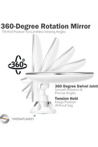 Magnifying Mirror with Light with comb –10x Magnification 3 Light Modes Makeup Mirror with Suction Cups – Lightweight Lighted Mirror – Smooth and Easy Install – 360 Degree Swivel Joint.