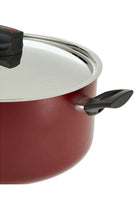 Safecook Non-Stick Covered Stockpot Red 30cm