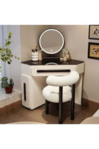 Contemporary LED Dressing Table – Elegant Storage and Smart Lighting Solution