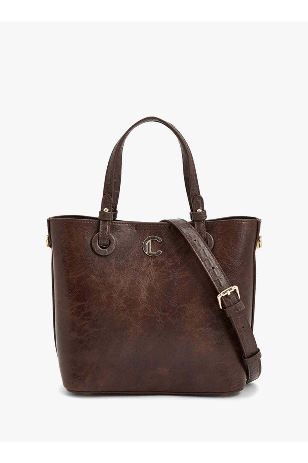 Textured Tote Bag With Adjustable Strap