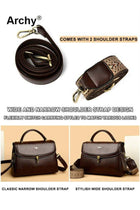Women's Elegant Shoulder Bag - Spacious Crossbody Tote for Ladies, Multi-Pocket Organizer with Adjustable Strap, Durable & Stylish
