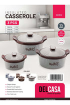 Insulated Casserole Set of 3- DC3512/ Hotpot with Stainless Steel Inner