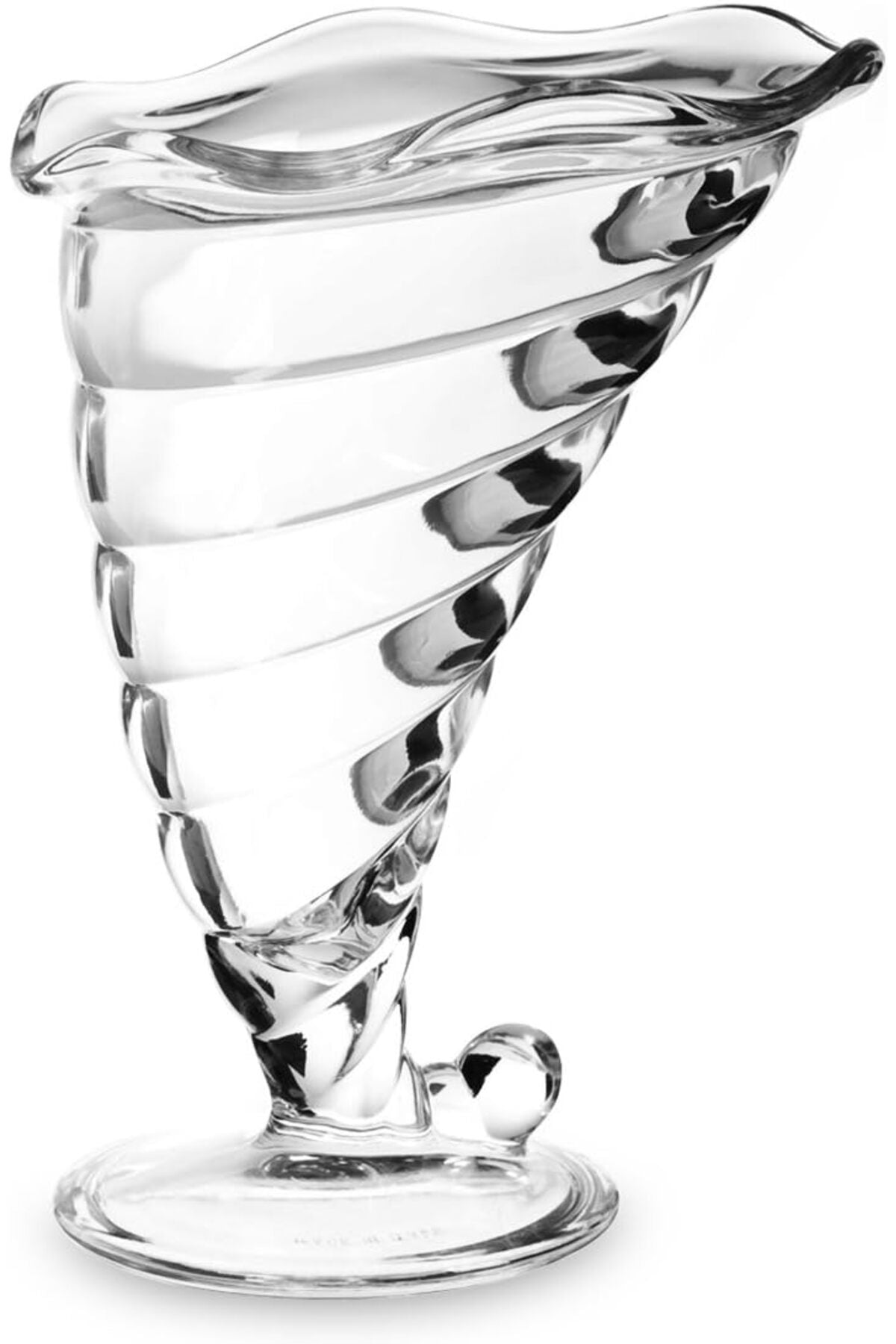Bormiolli Rocco Fortuna Ice Cream Glass Set, Clear, 320 ml, BRR.GW034899, 2 Pieces