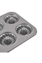 Bakemaster 2 Non-Stick Mini Fluted Mold Pan Grey 35.1 x 26.7 x 3.5cm