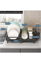 Dish Drying Rack, Dish Racks for Kitchen Counter, Over The Sink Dish Drying Rack, Expandable Dish Drainers with Drain Board and Utensil Holder, Kitchen Organizers and Storage