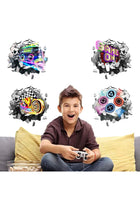 4PCS 3D Gaming Wall Stickers for Boys Bedrooms Walls,Video Joystick & Gamer Controller Gaming Peel Wall Decals,Teenagers Boy Bedroom Playroom,Sports Room Wall Decorations