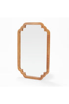 Celia Wall Mirror With Wooden Frame - Honey