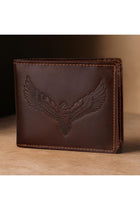 Zeus RFID Blocking Leather Wallet for Men, Caramel Brown, Casual