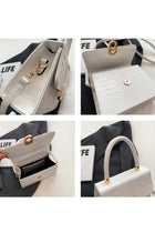 Women's Crocodile Pattern Shoulder Bag, Ladies PU Leather Crossbody Bag Sling Bag Side Bag Carry Bag