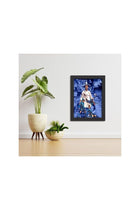 Cristiano Ronaldo Poster Real Madrid Legend Cr7 Laminated Poster Framed Paintings With Matt Finish Black Frame (12 Inches X 9 Inches)
