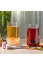 Wlasss Drinking Glasses Set of 6, 16.4 oz Crystal Water Glasses,Tall Glass Cups,Highball Glass for Cockt