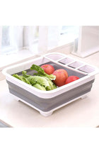 Collapsible Dish Rack for Drying Dishes, Space-Saving and Foldable Design with Versatile Removable Components, Dinnerware Storage Organizer for Small Kitchen Spaces