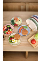 ® Eco-Friendly Wheat Straw Plates - Reusable & Unbreakable Dinnerware Set for Kids and Adults - BPA Free - Medium Size good for Family Meals