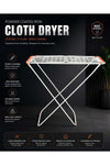 Loyd Cloth Dryer- DC3712 with Side Wings, Powder Coated Iron, Foldable, 18m Drying, 18 Kg
