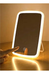 Makeup mirror touch screen vanity mirror with LED brightness adjustable portable USB rechargeable