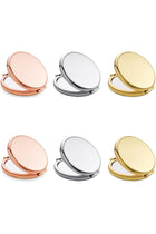 6pcs Small Compact Mirror for Purse, Round Double-Sided 1X/2X Magnifying with Metal Shell, Travel Makeup Mirror for Mom, Wife Sister