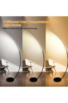 Modern Arc Floor Lamp, Intelligent Remote Control with Adjustable Color Temperature, Brightness
