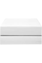 Hotel Collection Flat Sheet 200T Cotton Polyester Percale 2 Pieces King Size White