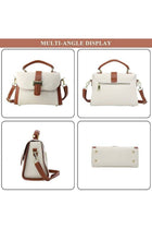 Women PU Multi-Pocket Shoulder Bag Crossbody Bag Sling Satchel, Ladies Tote Bags Handbag