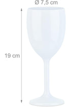 Plastic Wine Glasses, Set of 12, Shatterproof, BPA-Free, Reusable Cocktail Glasses