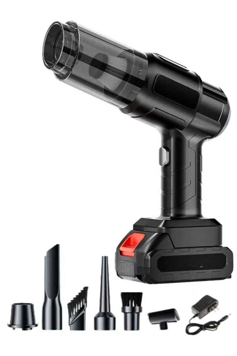 Multifunction Wireless Handheld Vacuum Cleaner with Brushless Motor – 5 Nozzle Heads, High-Power Cordless Lithium Battery for Car, Home, Office, and Household Cleaning