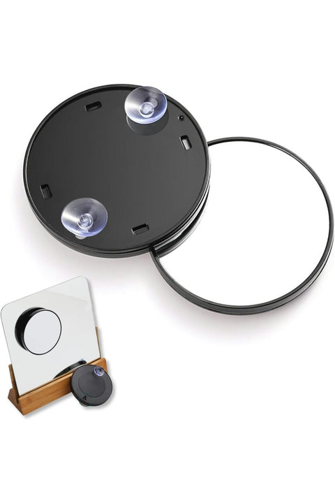 15X Magnifying Makeup Mirror with Strong Suction Cup, Portable Round Cosmetic Mirror for Eyebrow Tweezing and Blackhead Removal, Travel Mirror for Daily Skin Care and Personal Grooming