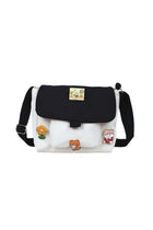 Girls' Cute Shoulder Bag, Crossbody Bag Sling Bag Side Bag Carry Bag with Badge Charm for Students