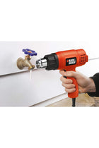 BLACK+DECKER 1750W Corded 2 Mode Heat Gun for Stripping Paint, Varnishes & Adhesives, Orange/Black -