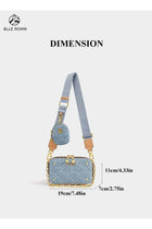 2PCS Luxury Women Handbag Elegant Ladies Bag Shoulder and Crossbody Tote with Golden Chain Double Zipper Chic Design and Matching Mini Purse
