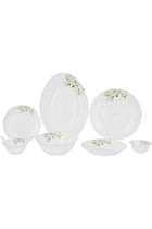 42pcs Opalware Dinner Set RF12881 with Serving Platters, Dinner, Soup, Dessert Plates, Bowls, Spoons