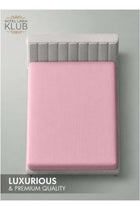 1-Piece Microfiber Fitted Sheet Striped, Color: Baby Pink, Size: Double (120×200 cm)