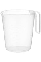 Transparent Measuring Pot With Handle White 1Liters