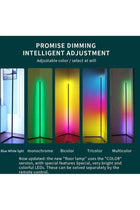 Smart RGB LED Floor Lamp Modern Minimalism Color Changing LED Dimmable 20W Multicolour 120cm