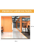 Home Gym Mirror, 145 x 60 cm, 3 Pieces, Frameless Large Full Body Wall Mirror, for Home Gym, Yoga Studio, Dance, Fitness