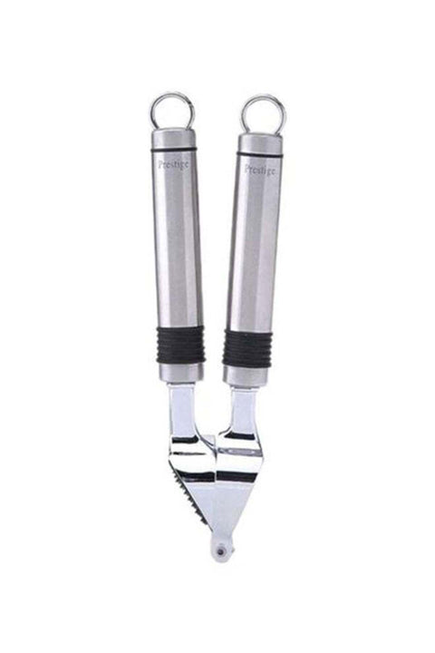 Stainless Steel Eco Garlic Press With Rubbergrip Silver