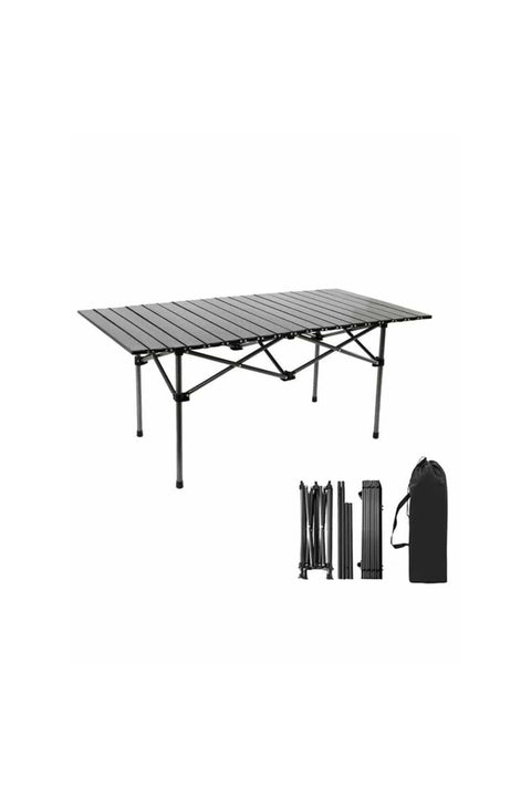 Portable Camping Table, Folding Table Ultralight Camp Table with Carry Bag Collapsible Table Top for Picnic, BBQ, Cooking, Camping