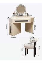Deal keke Luxury Dressing Table with LED Smart Mirror – Ideal for Bedrooms and Makeup Corners