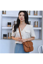 Ladie's PU Leather Vintage Hollow Bag Crossbody Bag Shoulder Bag