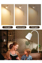 Modern pleated aesthetic floor lamp, living room pole lighting, 3 colors brightness work lamp