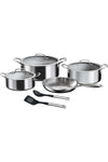 Tri Ply Stainless Steel 9 Pcs Cooking Set | Induction + All Hob Suitable | Pots and Pans Set