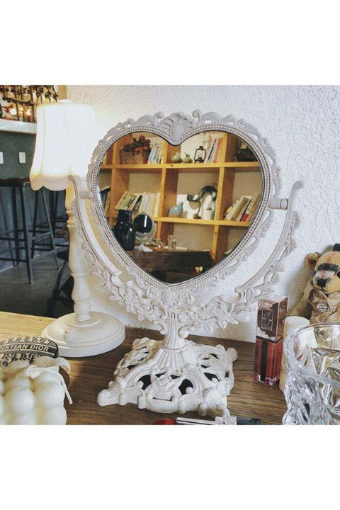 Makeup mirror, desktop large mirror, household rotating vanity mirror