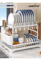 Stainless steel tableware storage rackdishwashing rack, kitchen storage rack multi-functional dish rack tableware storage rack tableware drain rack kitchen utensils and dishes storage chopsti
