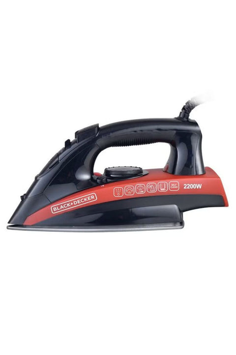 Black + Decker Steam Irons, 2200W, 220ml, Black, X2200-B5