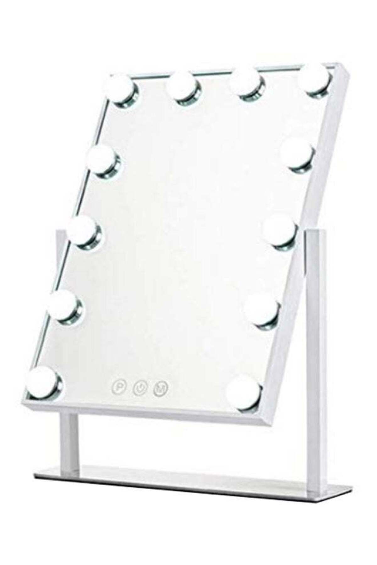 Cosmetic LED Make Up Vanity Mirror Silver/Clear 47.5 x 36.5centimeter