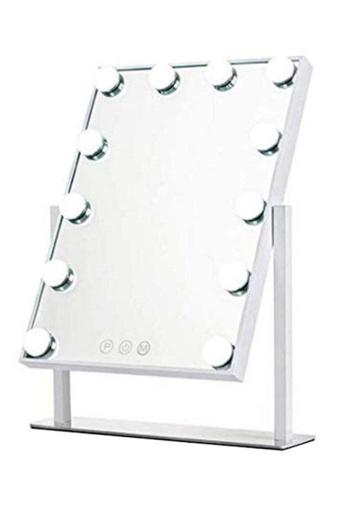 Cosmetic LED Make Up Vanity Mirror Silver/Clear 47.5 x 36.5centimeter