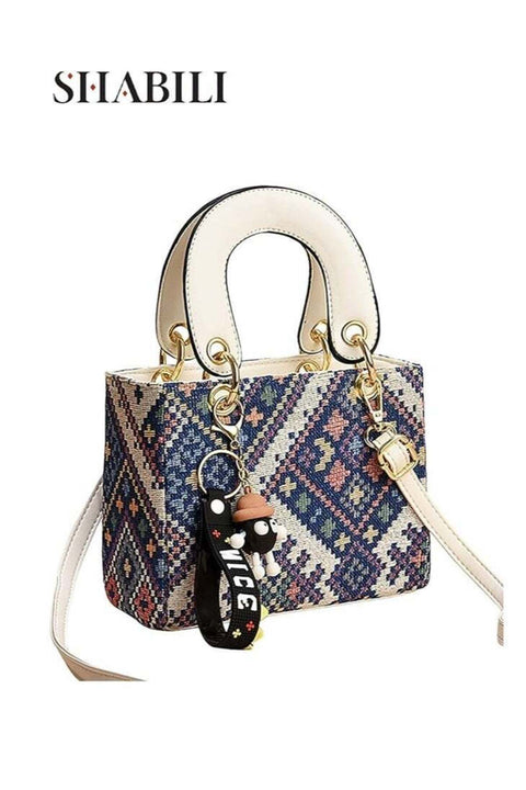 Women's Fashion Shoulder Bags, Ladies Doll Charm Handbag Tote Bags Clutch Bag, Portable Small Bag Phone Bag Crossbody Bag Satchel Bag Beach Bag Carry Bag for College Students and Teenagers