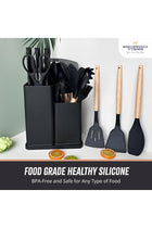 Premium 19pcs Kitchen Utensils Set: Professional & Stylish Chef Tools. BPA-Free, Non-toxic Silicone