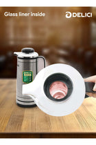 Glass Liner Vacuum Flask (DGFK 1900), 1.9Liters Capacity, Vacuum Insulation, Stainless Steel Body