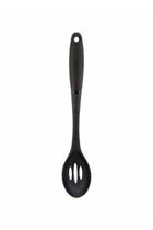 Nylon Head Slotted Spoon Black